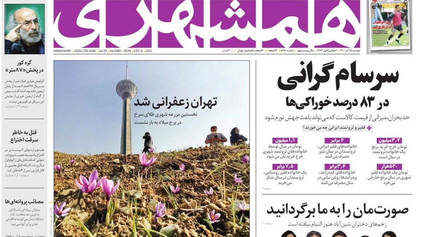 Hamshahri: Saffron production in Iran capital