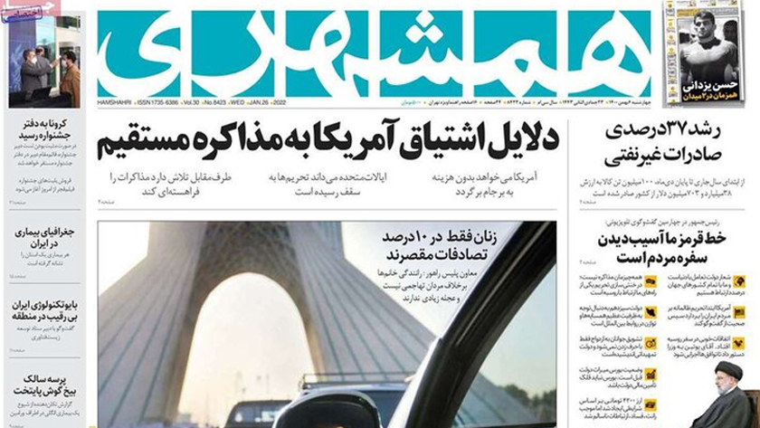 Hamshahri: Iran non-oil trade rises 37% in nine month