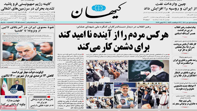 Kayhan: China increases oil imports from Iran, Russia