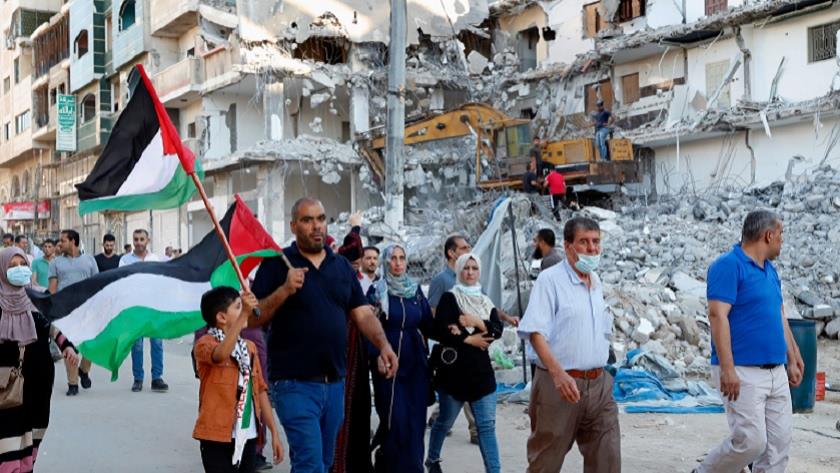 Iranpress: Gazans protest against Israeli far-right march