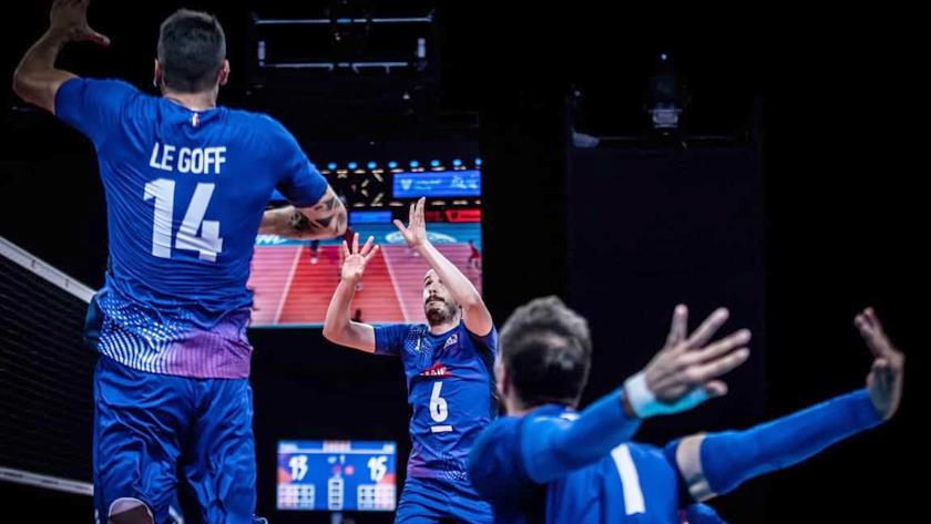 Iranpress: Iran volleyball loses to France