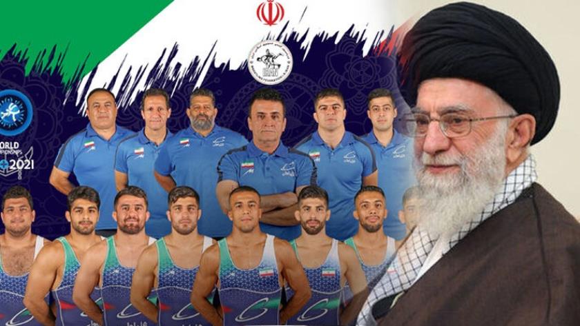 Iranpress: Leader congratulates Iranian wrestling champions on their success