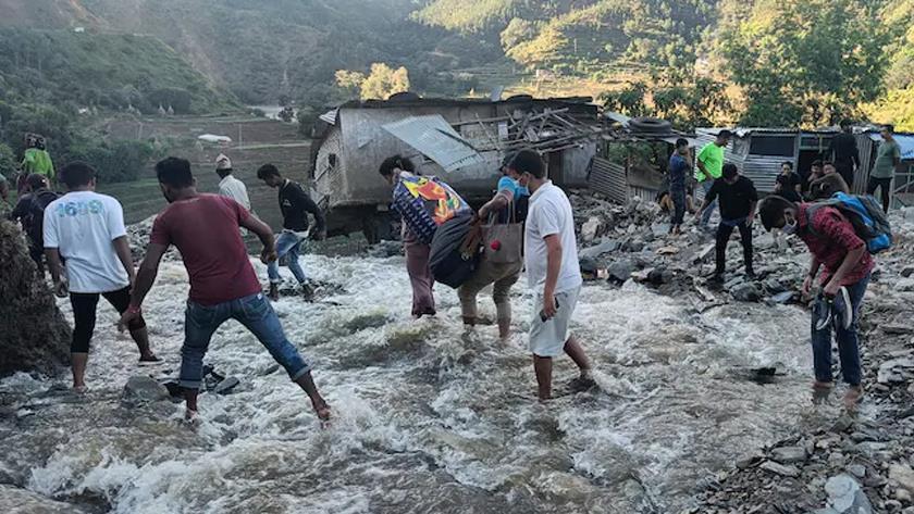 Iranpress: India and Nepal floods: Death toll rises over 200