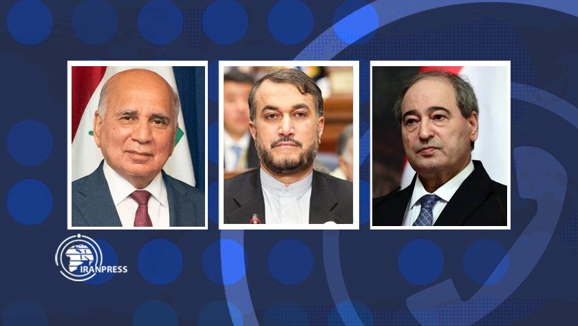 Iranpress: Foreign ministers of Iran, Syria, Iraq discuss bilateral, regional relations