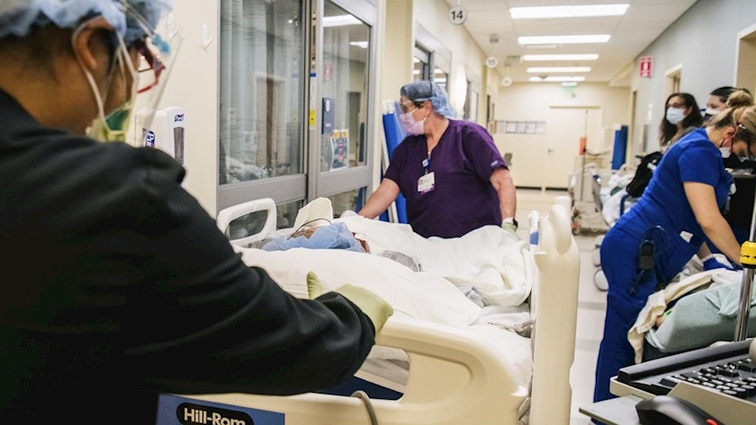 Iranpress: US COVID hospitalizations toward record high amid Omicron surge
