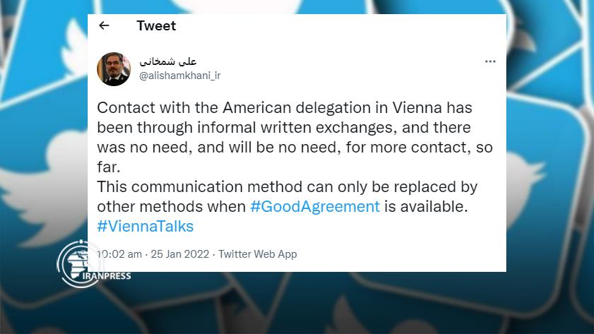 Iranpress: Direct talks with US in Vienna through good agreement, possible