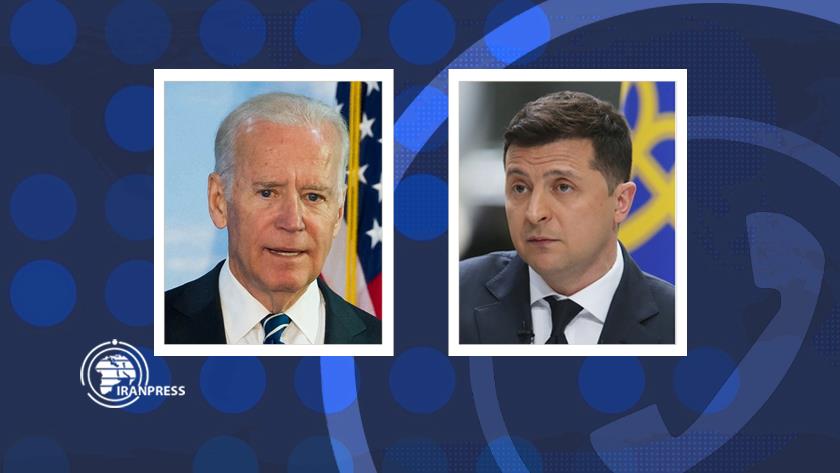Iranpress: Ukrainian pres. discusses security situation with U.S. pres., European Council pres. over phone
