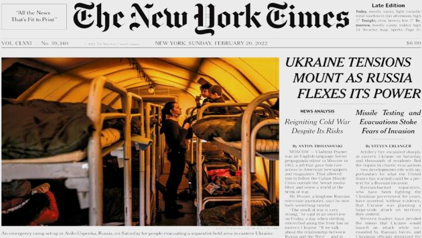 Iranpress: World Newspapers: Ukraine tensions mount as Russia flexes its power