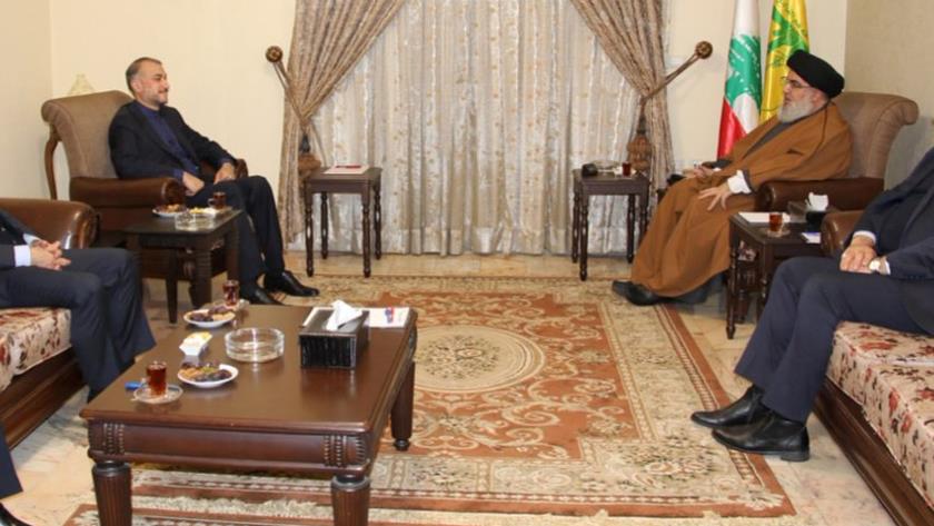 Iranpress: Amir-Abdollahian meets Nasrallah in Beirut