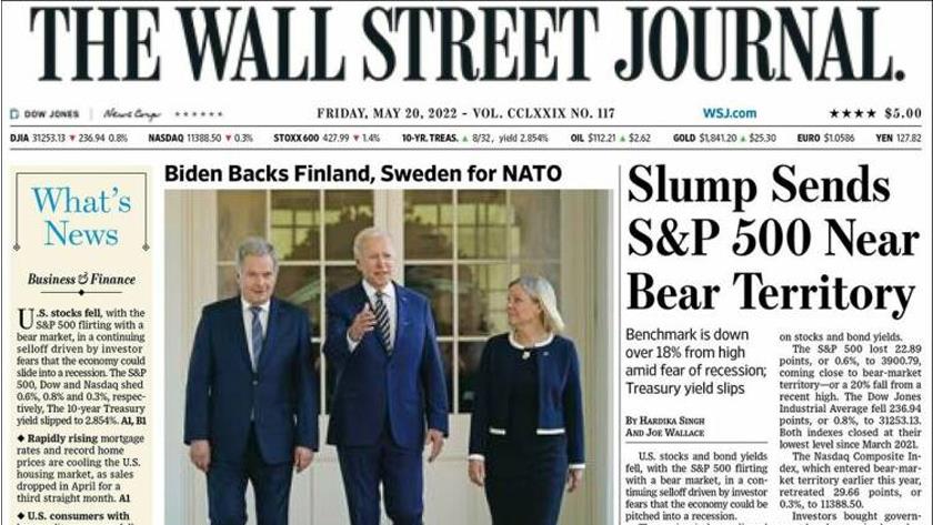 Iranpress: World Newspapers: Biden backs Finland, Sweden for NATO