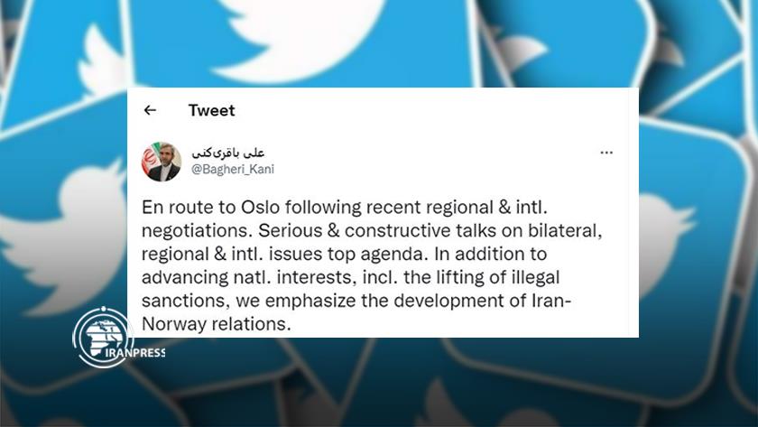 Iranpress: Iran chief negotiator arrives in Oslo for constructive talks