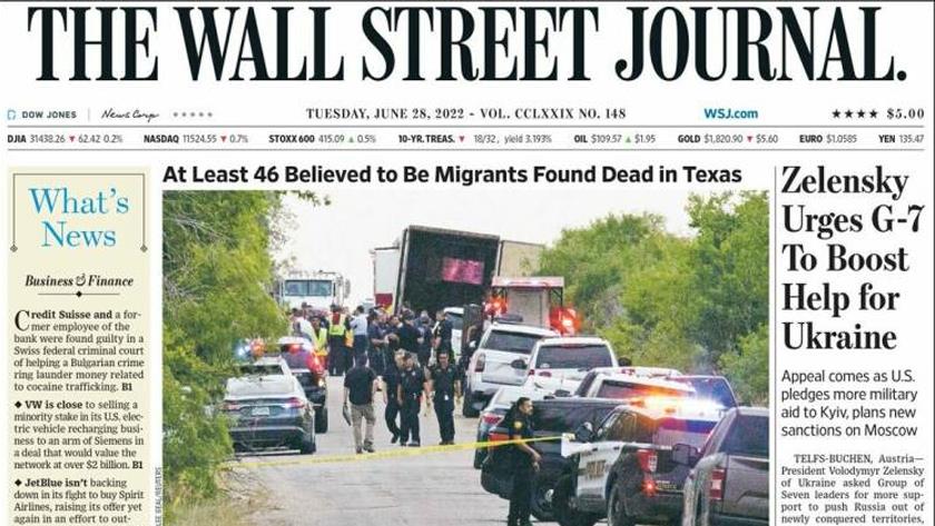 Iranpress: World Newspapers: At least 46 believed to be migrants found dead in Texas