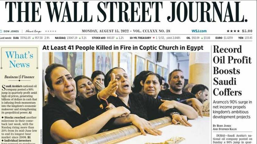 Iranpress: World Newspapers: At least 41 people killed in fire in Coptic Church in Egypt