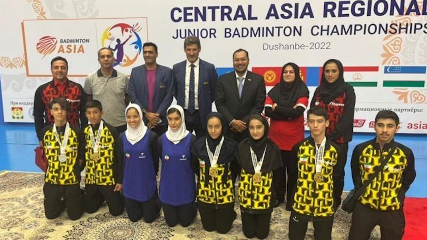Iranpress: Iranian junior badminton players win 4 gold medals in Central Asian Games
