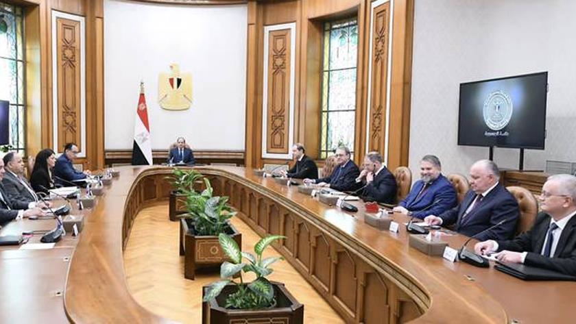 Iranpress: Egyptian president, Russian delegation discuss economic relations