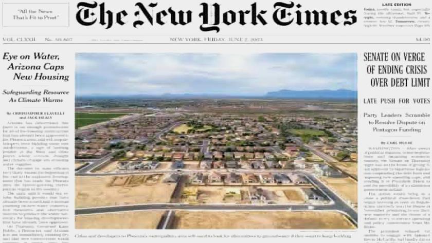 Iranpress: World Newspapers: Eye on water, Arizona caps new housing 