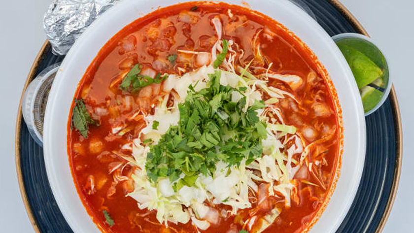 Posole is a traditional way to start a Mexican Christmas meal.