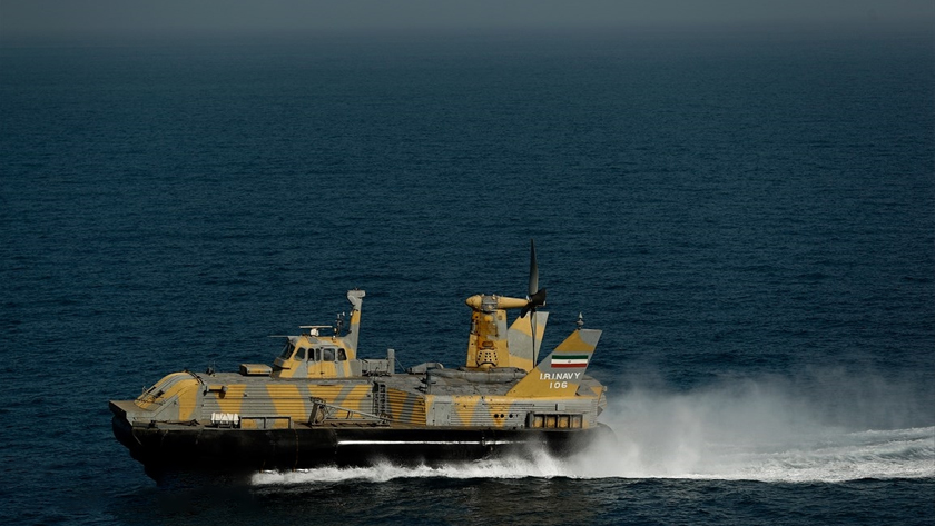 A hovercraft belonging to the Navy of the Army of the Islamic Republic of Iran