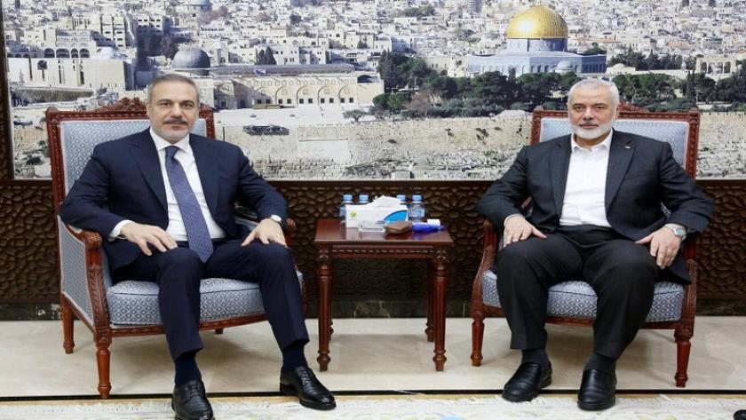 ایران برس: هنية يبحث مع وزير الخارجية التركي وقف إطلاق النار بغزة وملف المحتجزين الإسرائيليين