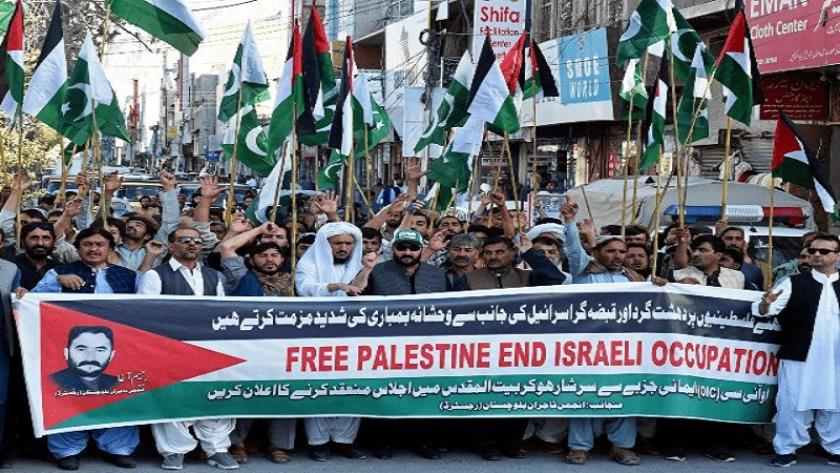 Iranpress: وقفة حاشدة في مدينة لاهور الباكستانية دعمًا للفلسطينيين