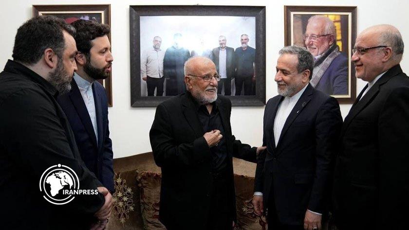 Iranpress: عراقجي يزور أسرة الشهيد السيد حسن نصرالله في بيروت