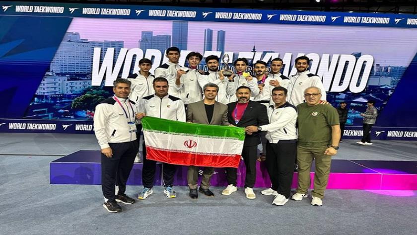 ایران برس: رجال التايكواندو الإيراني وصيفًا في بطولة العالم بعد 8 سنوات
