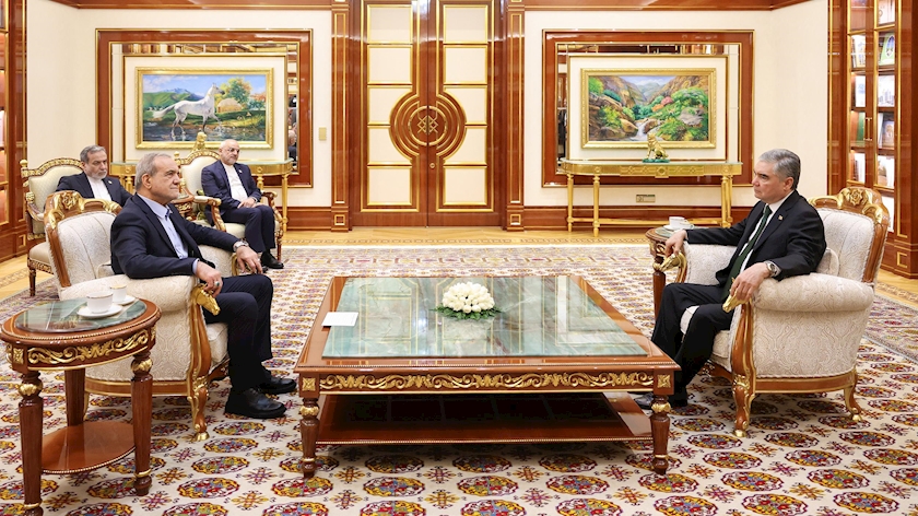 دیدار پزشکیان با قربانقلی بردی‌محمداف