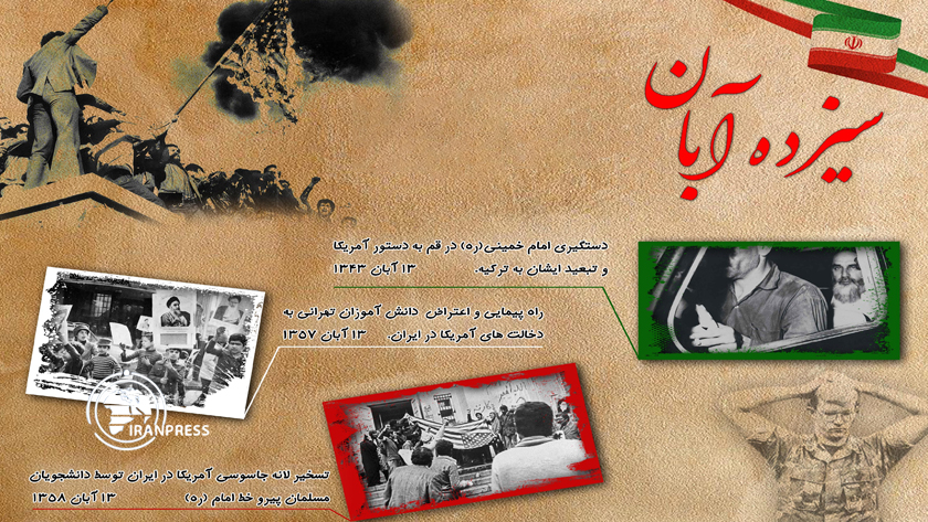 Iranpress: 13 آبان؛ تاریخی به بلندای استکبارستیزی