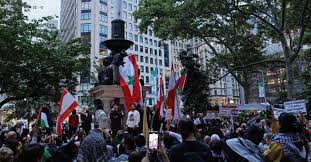 Iranpress: تظاهرات ضد جنگ اسراییل علیه ایران در نیویورک