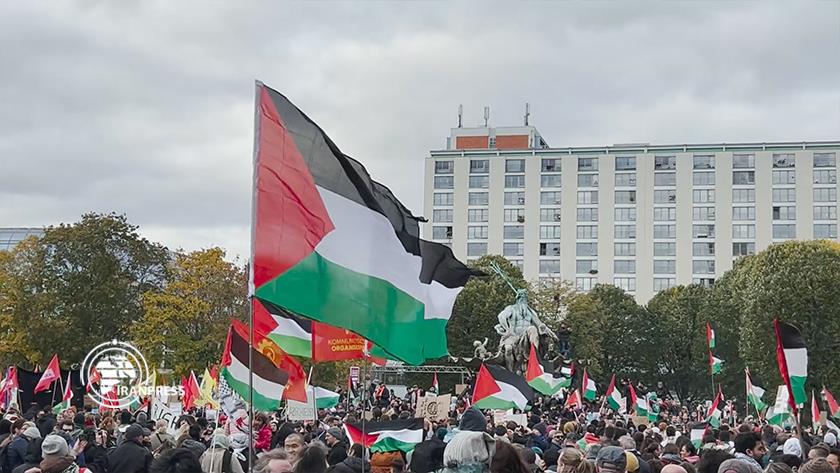 Iranpress: تظاهرات حامیان مردم مظلوم غزه در برلین