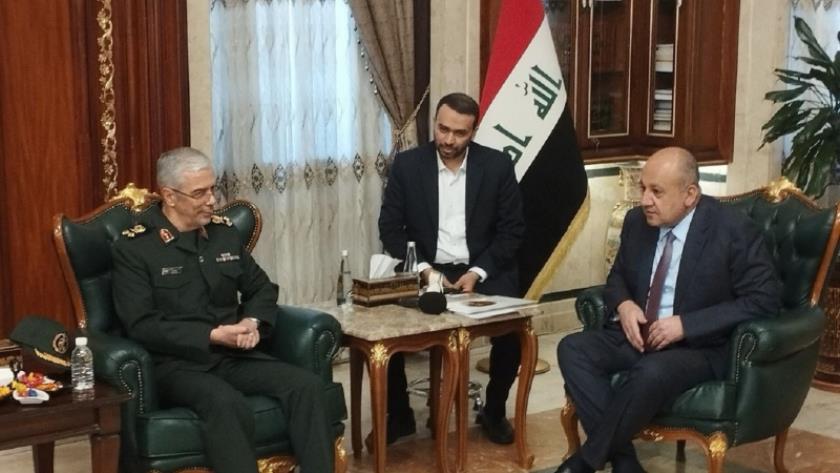 Iranpress: گسترش همکاری نظامی؛ محور دیدار سرلشکر باقری با وزیر دفاع عراق