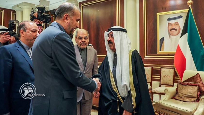 Iranpress: دیدار وزیر امور خارجه کشورمان و امیر جدید کویت 
