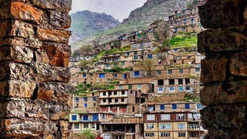 ایران پرس: روستای پلکانی هجیج پاوه در دل کوه های کرمانشاه