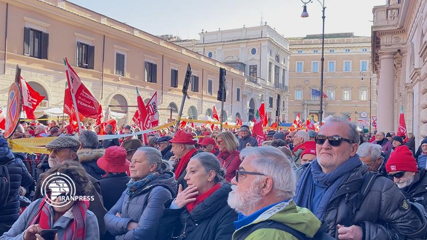Iranpress: اعتصاب و تجمع ضد دولتی در پایتخت ایتالیا