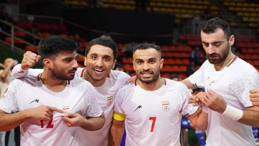 Iranpress: صعود فوتسال ایران به مرحله حذفی آسیا با پیروزی مقابل کویت 