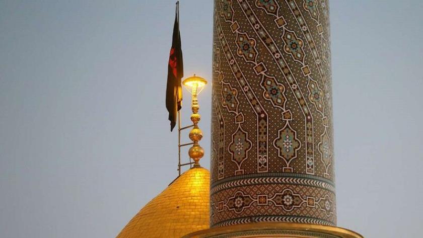 Iranpress: اهتزار پرچم عزا بر گنبد بارگاه حضرت عبدالعظیم(ع) 