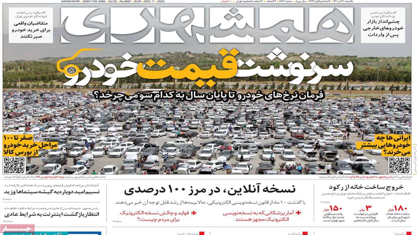 Hamshahri: Iranian stock market covers car buying