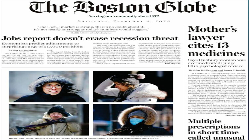 The Boston Globe: Jobs report doesn