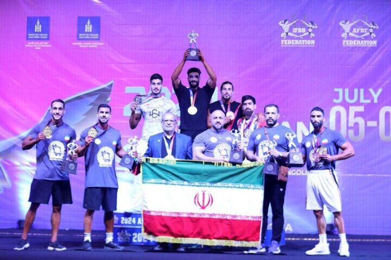 Iran's Bodybuilding Team Crowned as Champion in Asia