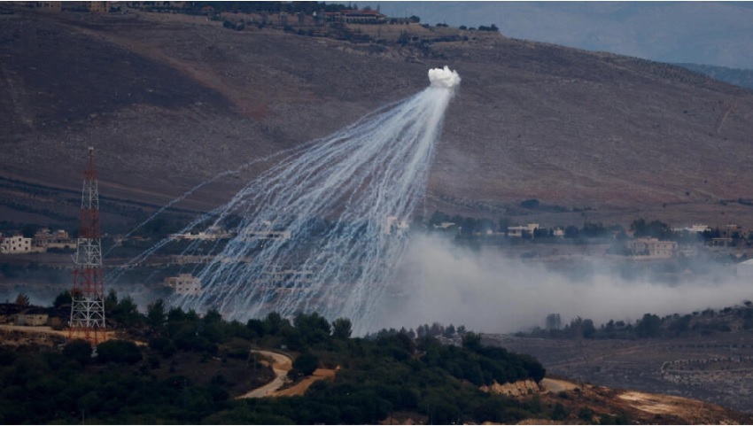 IOF strikes southern Lebanon with phosphorus munitions media