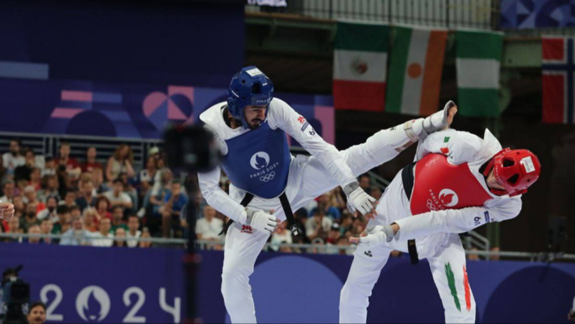 Iran's Taekwondo Star Mehran Barkhordari Secures a Crucial Victory Over Italian Champ