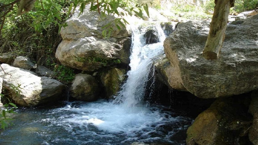 Sarab Sahneh Waterfall in Kermanshah Province