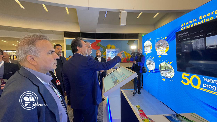 AEOI Head Visits Iranian Nuclear Exhibition in Vienna