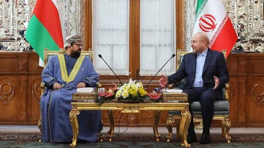 Oman's Chief Justice of the Supreme Court Meets Iran's Parliament Speaker