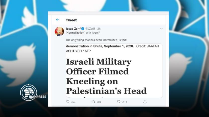 Iranpress: Zarif: Only thing has been normalized is Zionists