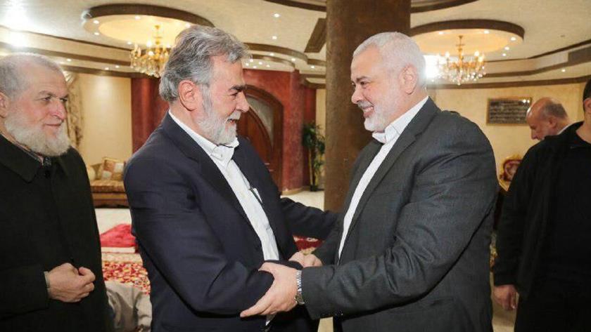 Iranpress: Haniyeh and al-Nakhaleh hold meeting in Beirut
