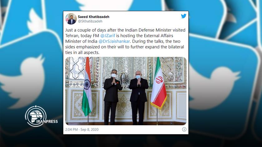Iranpress: Iran, India urge expanding bilateral ties: FM Spokesman 