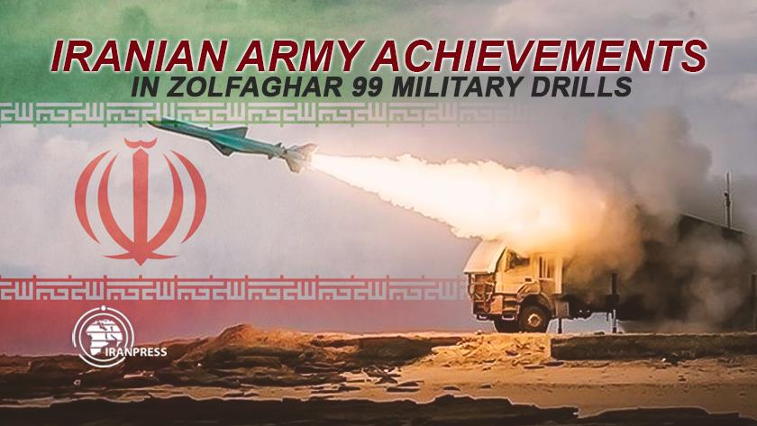 Iranpress: Iranian army achievements in Zolfaghar 99 military drills