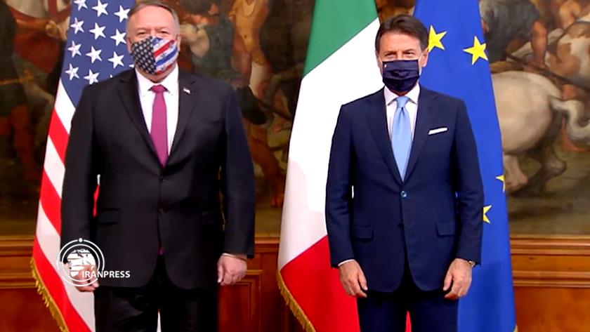 Iranpress: US Pompeo mees Italian Prime Minister in Rome amid tight security measures