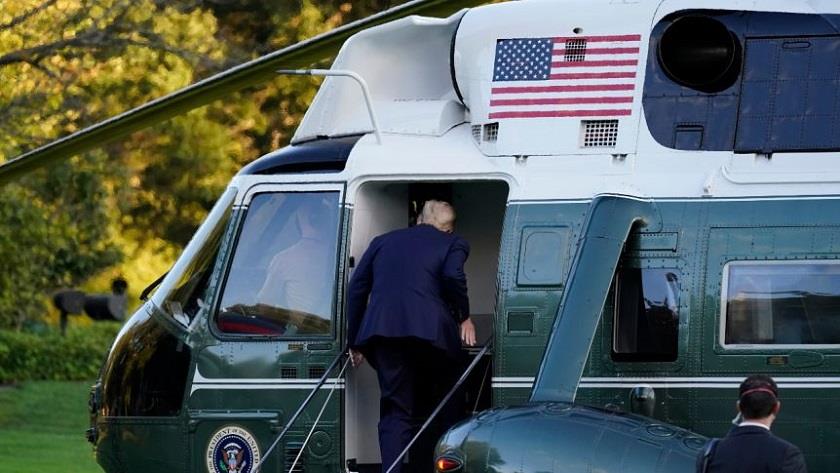Iranpress: Trump taken to hospital as showing  COVID-19 symptoms